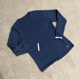 Men’s Polo Ralph Lauren Heather Navy Blue Lightweight Sweatshirt Size Large